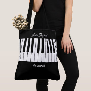 Piano Tote Bag för snyggt Pianist Tygkasse
