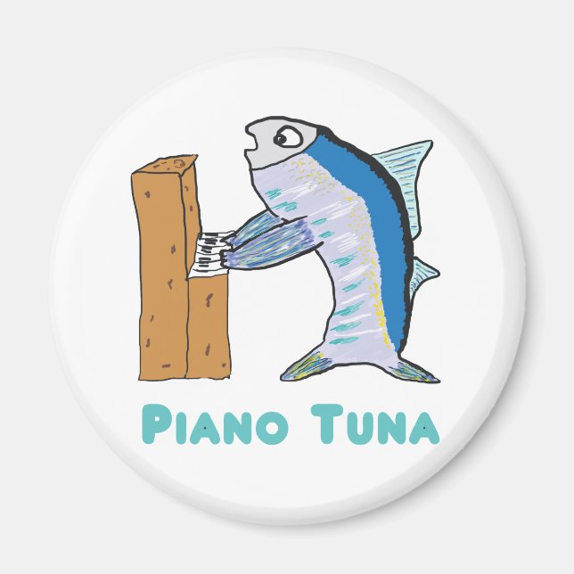 Piano Tuner (Piano Tuna) Magnet (Framsidan)