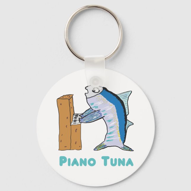 Piano Tuner (Piano Tuna) Nyckelring (Framsida)