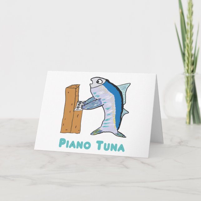 Piano Tuner (tonfisk) Kort (Framsida)