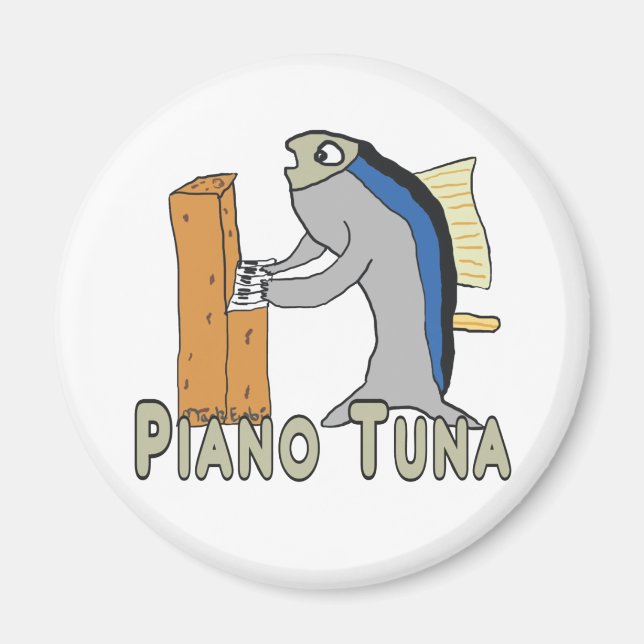 Piano Tuner (tonfisk) Magnet (Framsidan)