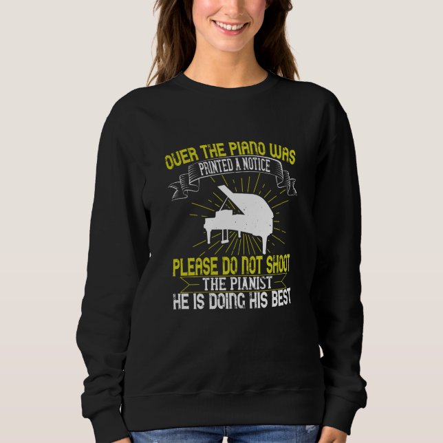 Piano - Vänligen skjut inte pianisten T Shirt (Framsida)
