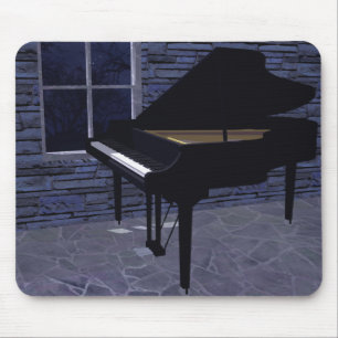 Piano vid fönstret: Beställnings- Mousepad Musmatta