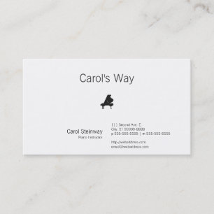 Piano Visitkort