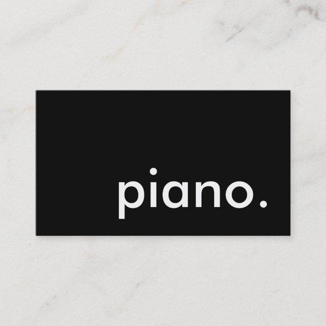 piano. visitkort (Framsida)