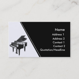 Piano Visitkort