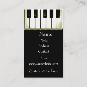 Piano Visitkort