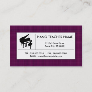 Piano Visitkort