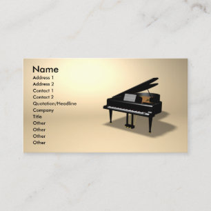 piano visitkort