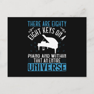 Piano - vykort
