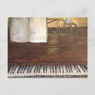 Piano-vykort från WillowcatdeDesignations Vykort