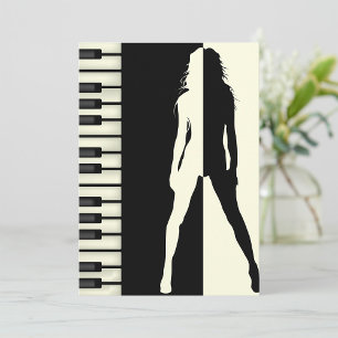 Piano Woman Inbjudningar