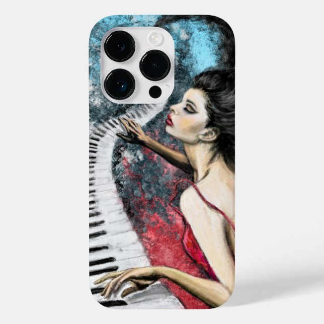 Piano Woman iphone case (Baksida)
