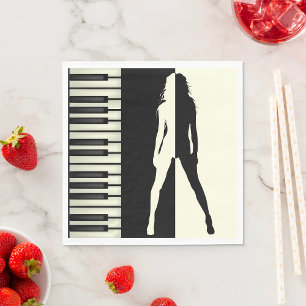 Piano Woman Pappersservett