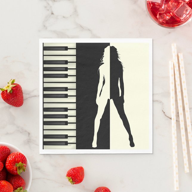 Piano Woman Pappersservett (Skapare uppladdad)