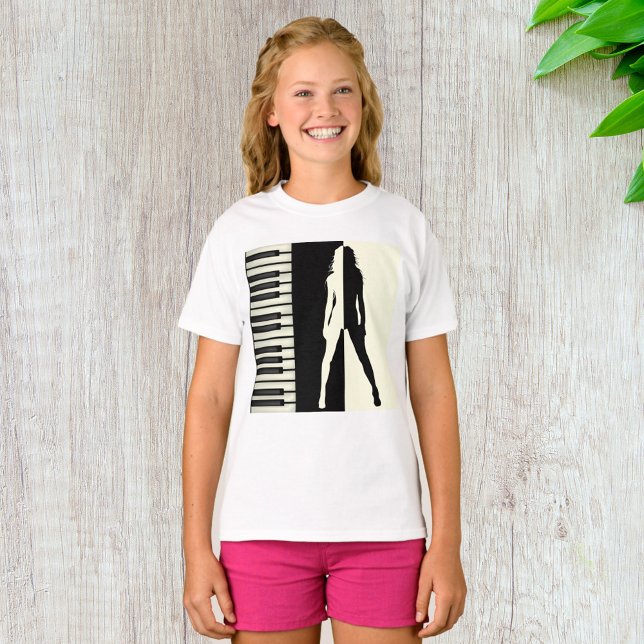 Piano Woman T Shirt (Skapare uppladdad)