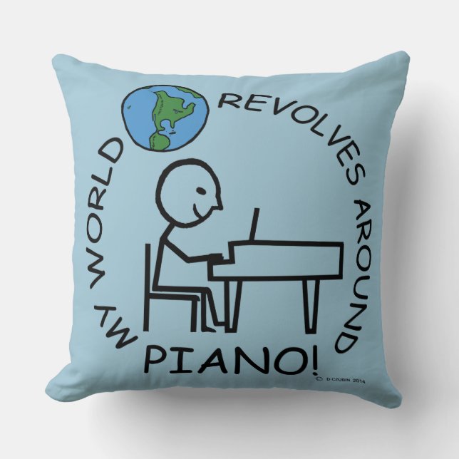 Piano - World Revolves runt Kudde (Framsida)