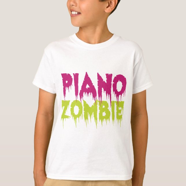 Piano Zombie T Shirt (Framsida)