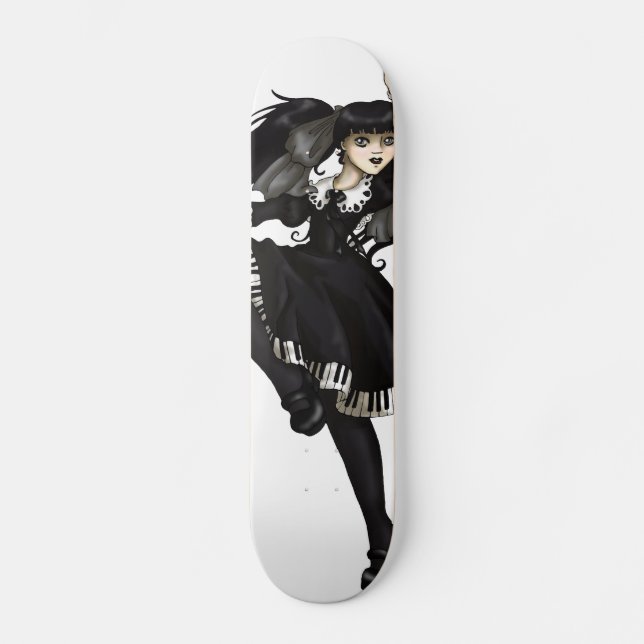 Pianodans Mini Skateboard Bräda 18,7 Cm (Framsida)