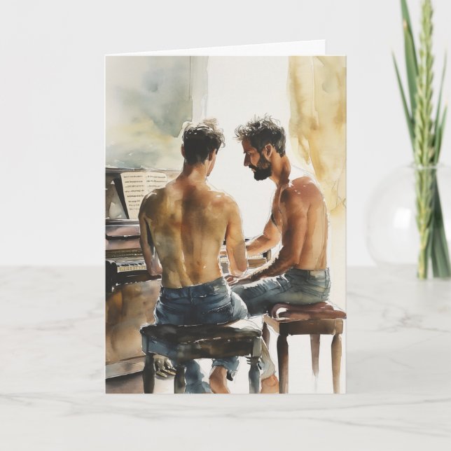 Pianoduet solsken kort (Framsida)