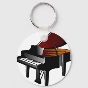 pianoglans nyckelring