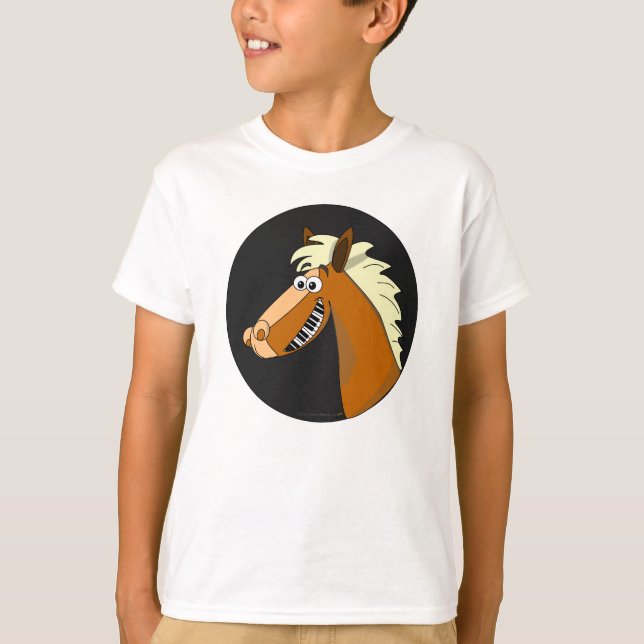 Pianohästen lurar skjortan t shirt (Framsida)