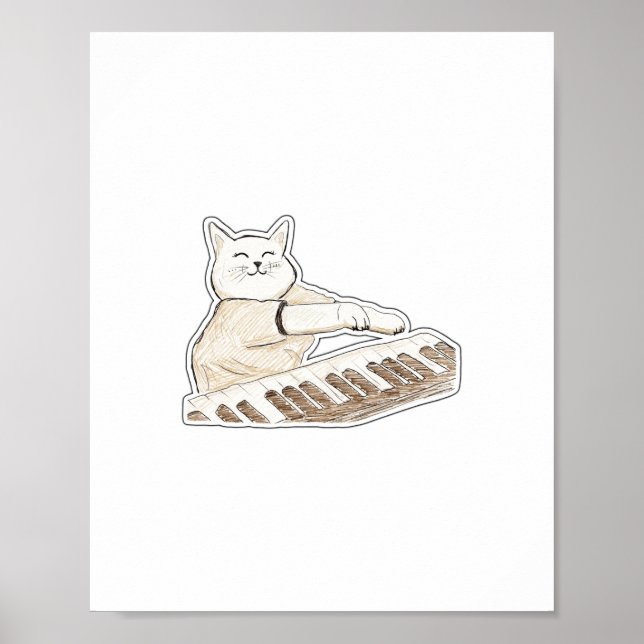 Pianokatt Poster (Framsidan)