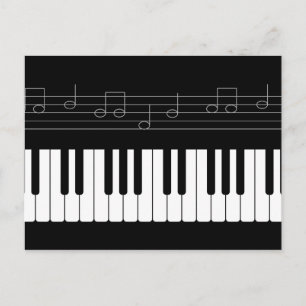 Pianoklavier Vykort