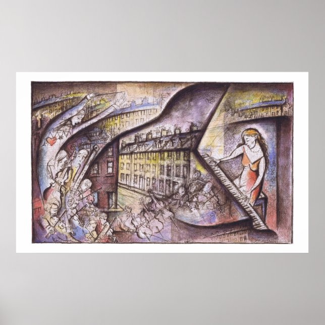 Pianokonsert i Grantham Flat Minor - Poster (Framsidan)