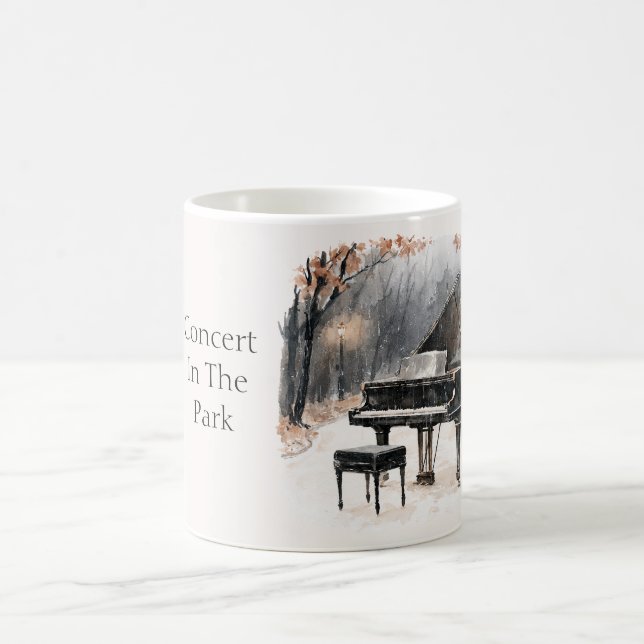Pianokonsert i parken kaffemugg (Center)