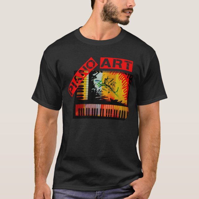 Pianokonst - Electronica T-shirt (Framsida)