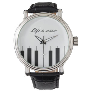 Pianokvinnaklocka Armbandsur