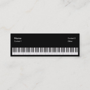Pianolärare Mini Visitkort