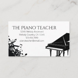 Pianolärare Pianist Musiker Visitkort