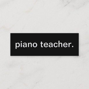 Pianolärarevisitkort Mini Visitkort