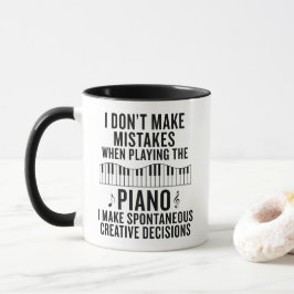 Pianolärarpresent Rolig pianomugg Musiklärare Mugg