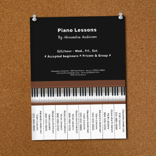 Pianolektioner Avrivbara Remsor Flyer
