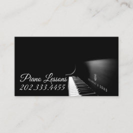 Pianolektioner, Musik, Instrument Affärs Kort