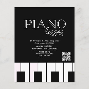 Pianolektioner Vuxna Barn Företag Flyers