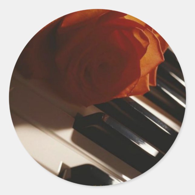 Pianolockets smak runt klistermärke (Framsida)