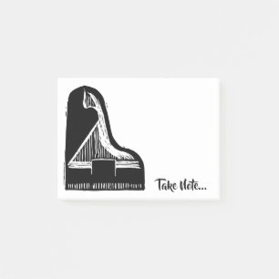 PIANOLOGOTYP + "Ta noterar" eller TILLFOGAR DITT Post-it Block