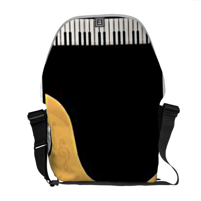Pianomessenger bag kurir väska (Öppen Baksida)