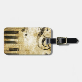 Pianomusik noter bagagebricka