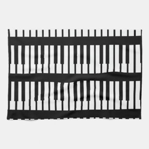 Pianonyckelmönster Kökshandduk