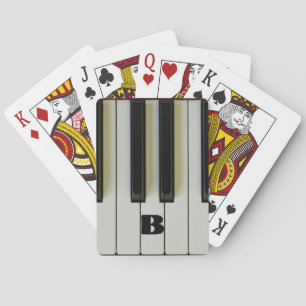 Pianonycklar med den initiala anpassningsbar spel kort