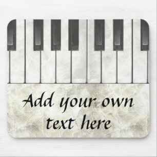 Pianonycklar och Parchment Mousepad Musmatta