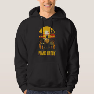 Pianopappa Pianoman Pianist Keyboard Musiker Far Hoodie