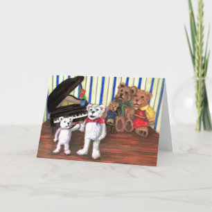 Pianopartykort Inbjudan