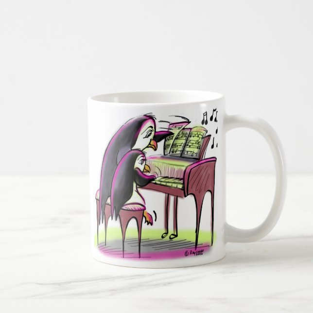 pianopingvin kaffemugg (Höger)