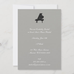 Pianorecital Inbjudningar